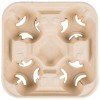 4 Cup Disposable Coffee Tray fiber