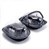 Black Sturdy Heavy Duty Plastic Containers for Chicken Roasters with handles, PS