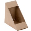 Kraft paper sandwich wedges with window