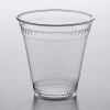 Disposable transparent drinking cups for juices and smoothies