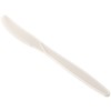 Disposable eco-friendly cutlery. Disposable bio-based knife beige color.