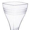 Disposable wine glass square