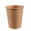 Disposable industrially compostable kraft Paper coffee cups 250 ml 