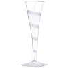 Disposable champagne flute glasses