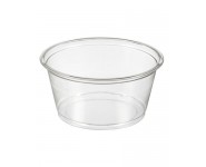 Apaļš trauks 150 ml, 95 mm, PET, caursp.