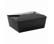 Paper food container black FSC paperboard