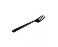 Вилка пластиковая многоразовая 18 cm, ПС, черная