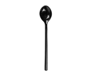 Reusable mini spoon, 10,5 cm, PS, black