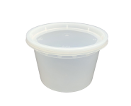 Reusable soup containers with lid 500 ml, PP, matte