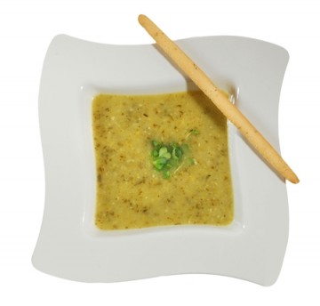 Modern bone-colored mini serving bowl for gourmet food presentation