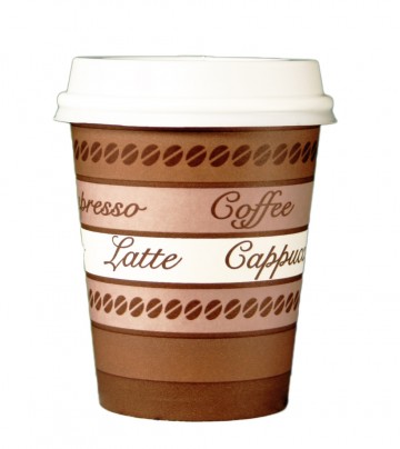 Disposable and durable hot drinks cups made of recyclable paper 360 ml