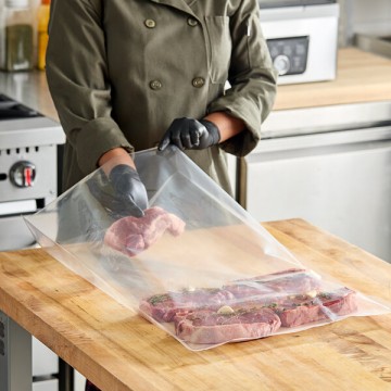 Multi-purpose 90 micron vacuum bags for freezing and marinating