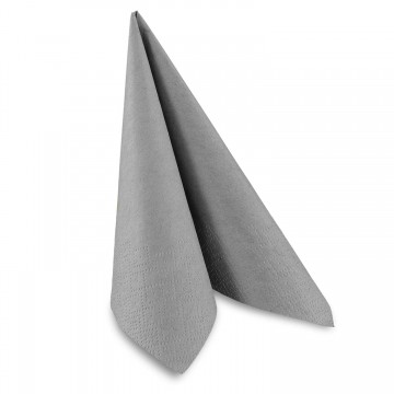 Gray paper napkins 33x33 cm for restaurants and cafés