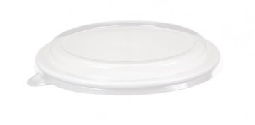 Lid for salad paper container, 1350 ml, PET, clear