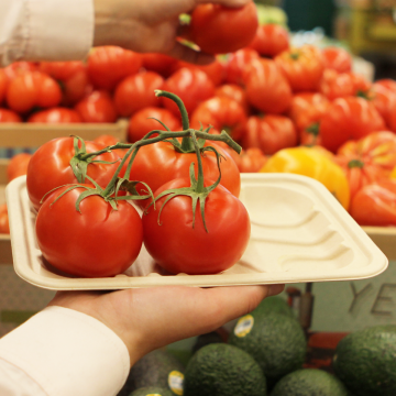 Fruit and Vegetable Produce Trays made of biodegradable fiber