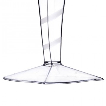 Disposable wine glass clear