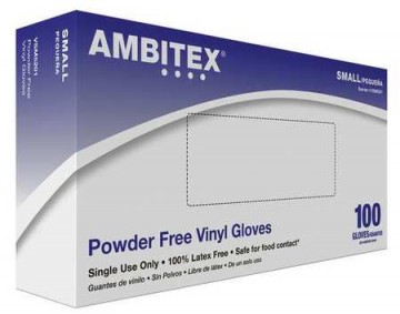 Vinyl gloves powder free