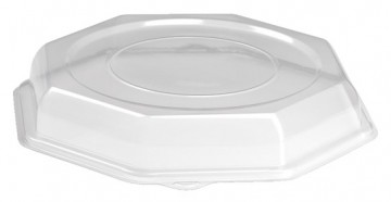 Clear plastic cover for large serving tray PET