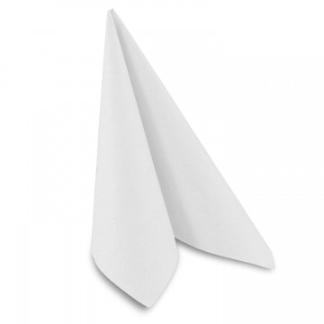 White paper napkins 24x24 cm 2-ply