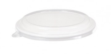 Lid for salad paper container 750 ml, PET, clear