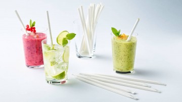 Eco friendly paper straws for cold drinks and cocktails