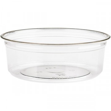 Disposable round deli containers 250 ml made of PET