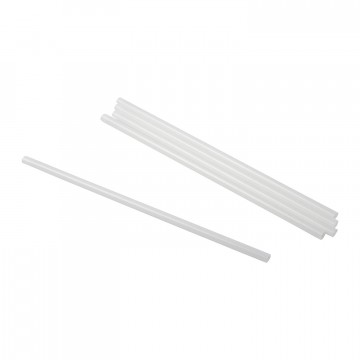 Biodegradable white paper drinking straws 20 cm