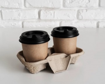 Paper cup holder for 2 cups To Go