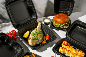 Environmentally Friendly Mineral-Filled Hinged-Lid Containers